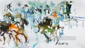 Sport Painting - yxr005eD impressionism sport horse racing